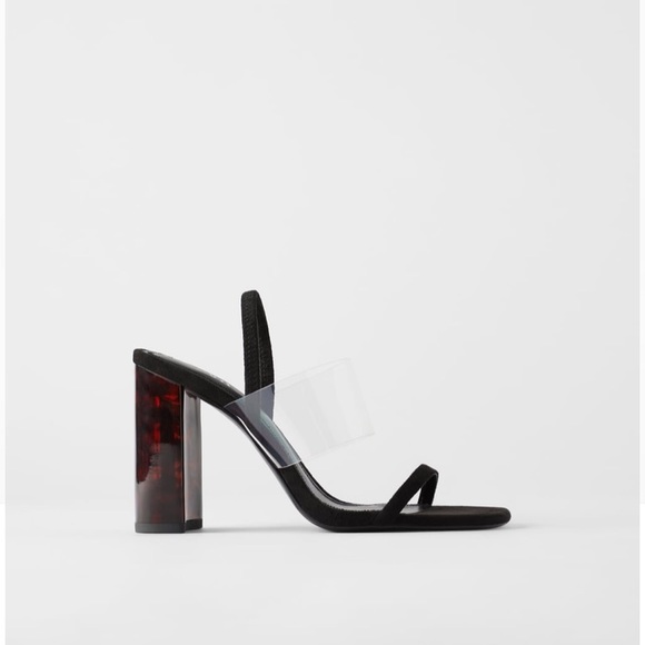 ZARA TORTOISESHELL METHACRYLATE HEELED - Picture 3 of 8